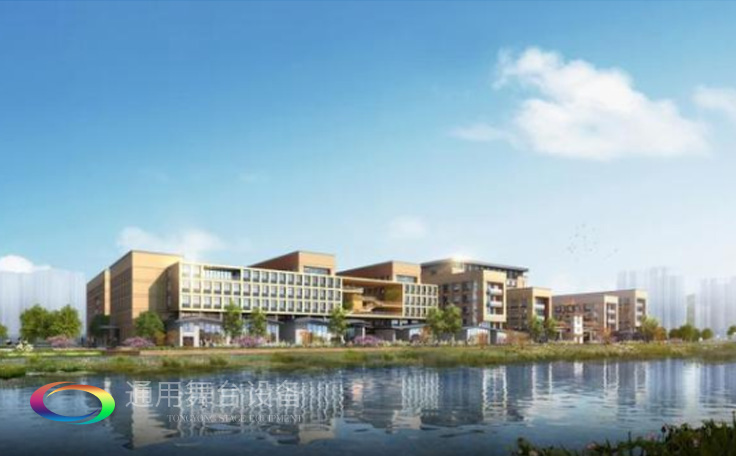 科學計劃工期、合理交叉施工，保質保量順利完成工程的交付！通用舞臺阻燃幕布承接羊城廣州培英中學報告廳項目！