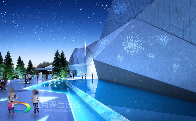 TYWT項目——深圳佳兆業(yè)金沙灣雪域廣場舞臺機(jī)械設(shè)備及舞臺阻燃幕布項目